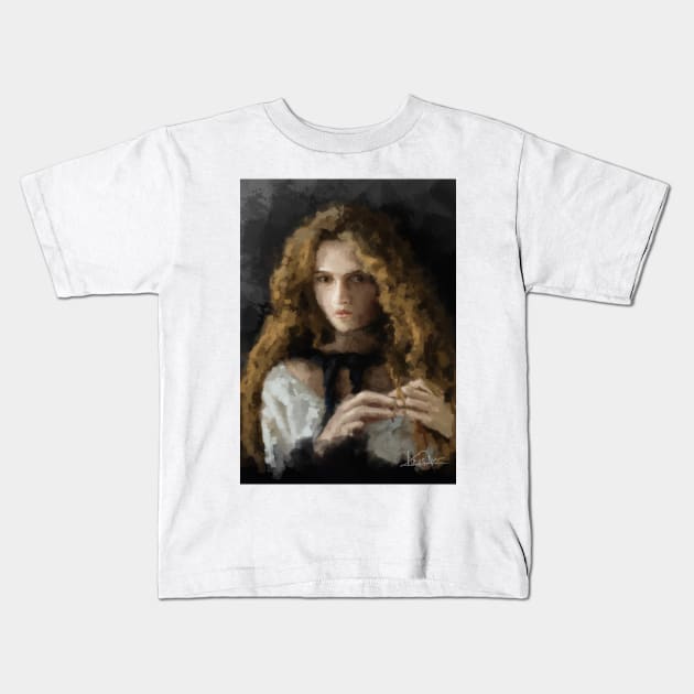 Helena Bonham Carter Vintage Kids T-Shirt by incloudines